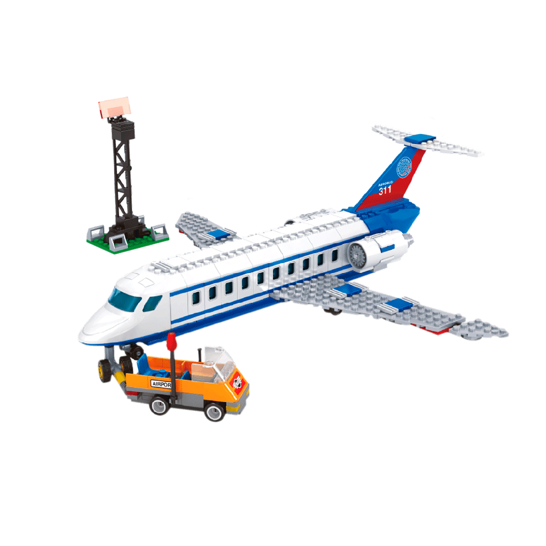 Set Avión y Torre de Control para Construir 362 piezas - OX Blocks
