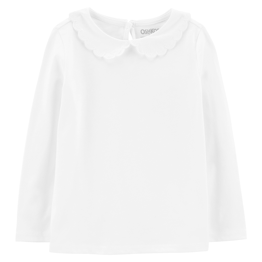 Camiseta Manga Larga Blanca Niñas - Oshkosh
