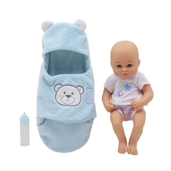 Bebé Recién Nacido Envuelto en Cobija Aguamarina - Dream Collection