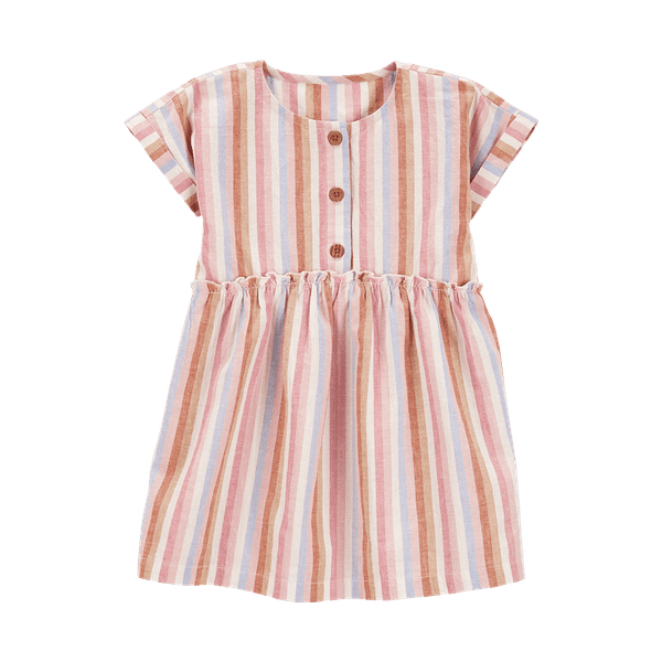 Vestido Manga Corta Multicolor Niñas - Carter's