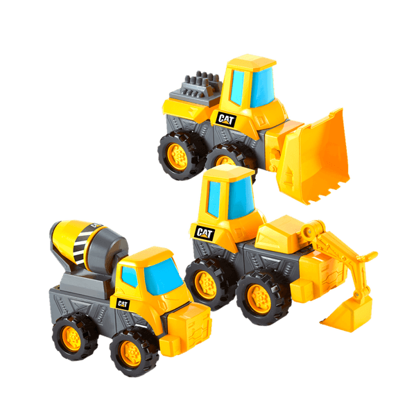 Set Excavadora-Pala Cargadora y Mezcladora de Cemento - Caterpillar