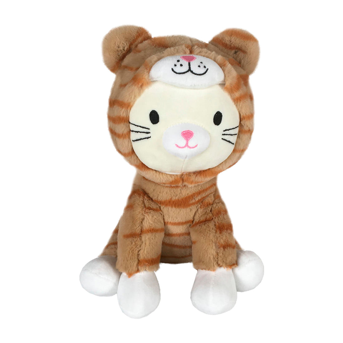 Peluche Perrito Disfraz Gato Rayas - Kiddoh
