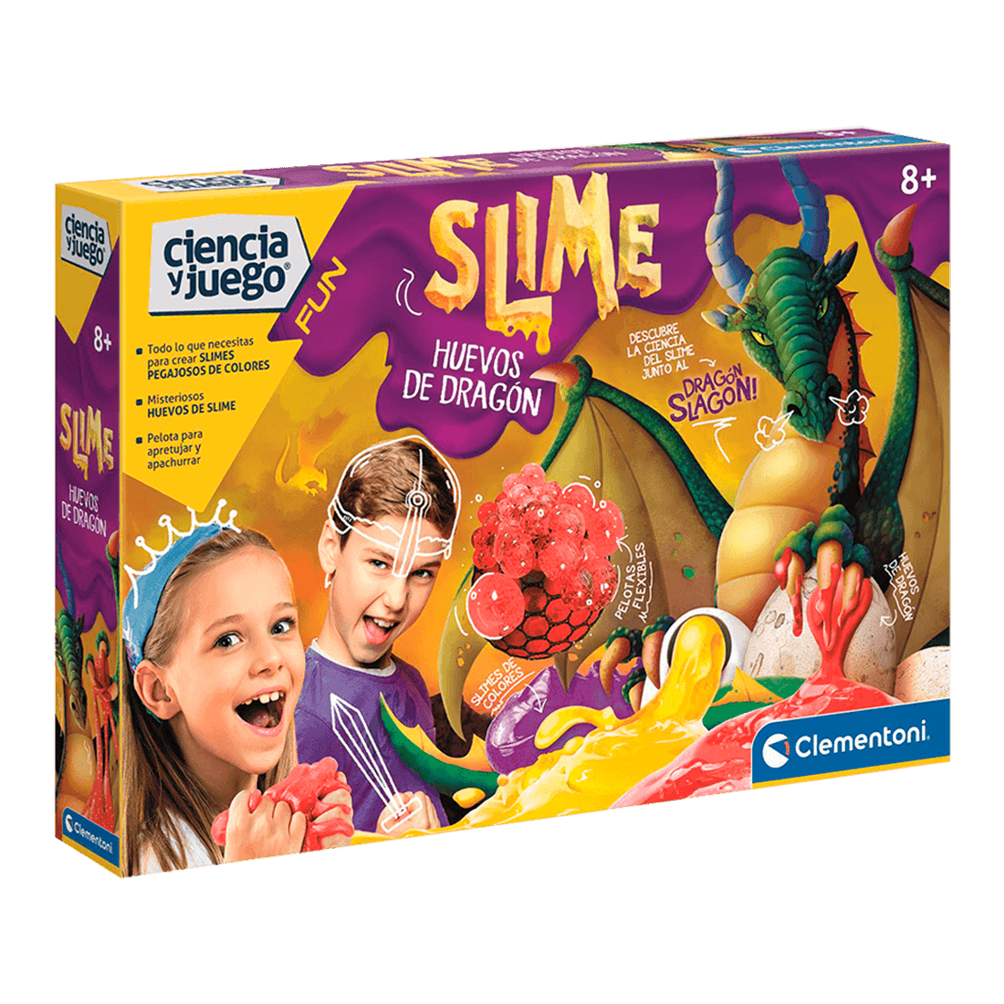 Juego Educativo Slime Huevos de Dragón - Clementoni