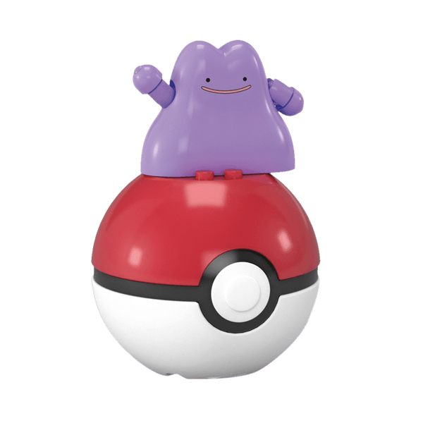 Figura Pokémon Ditto con Pokebola Clásica - Mega