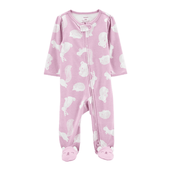 Pijama Enteriza Estampada Morado Bebés Niñas - Carter's