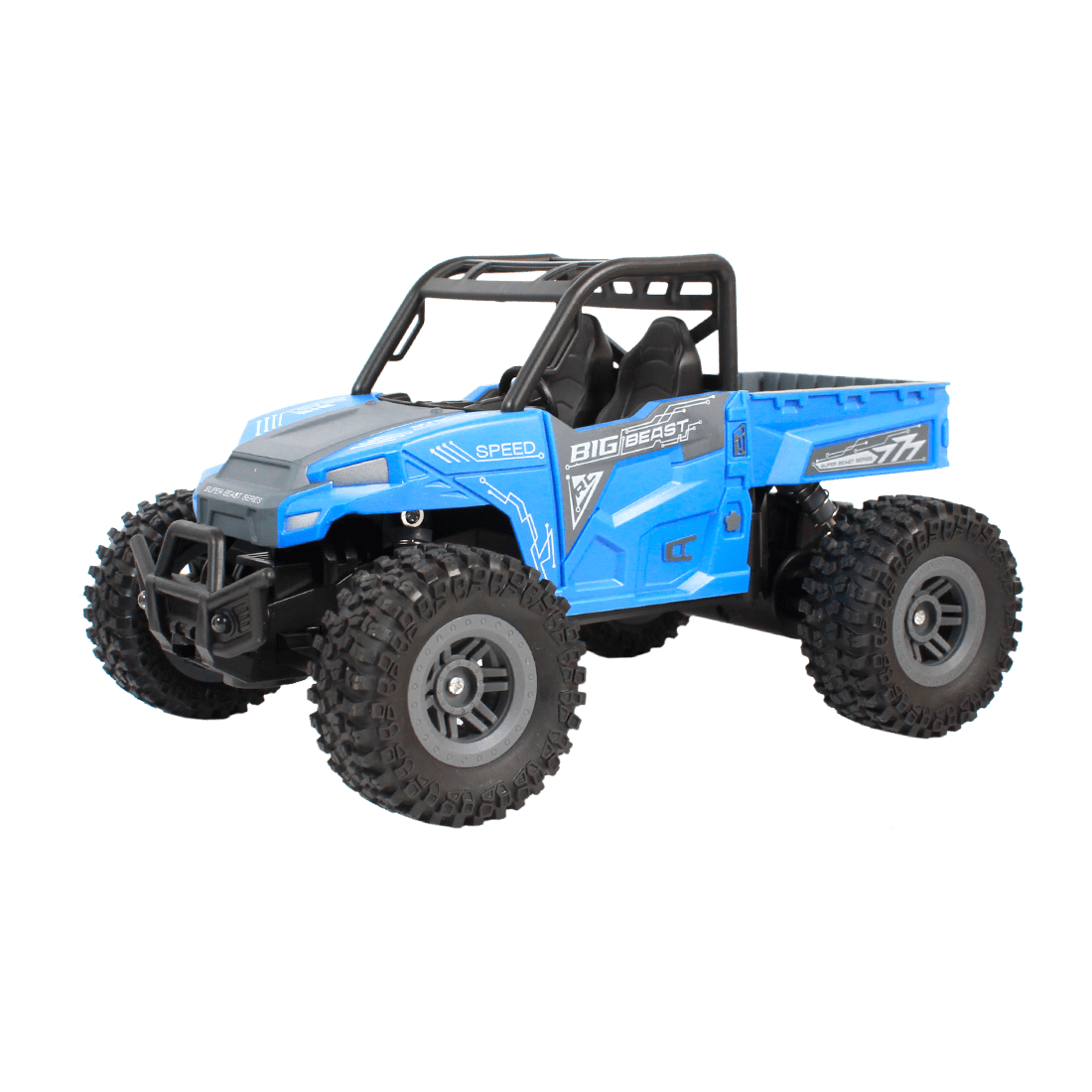 Carro Mountain Champions Big Beast con Radio Control Azul - Kiddoh