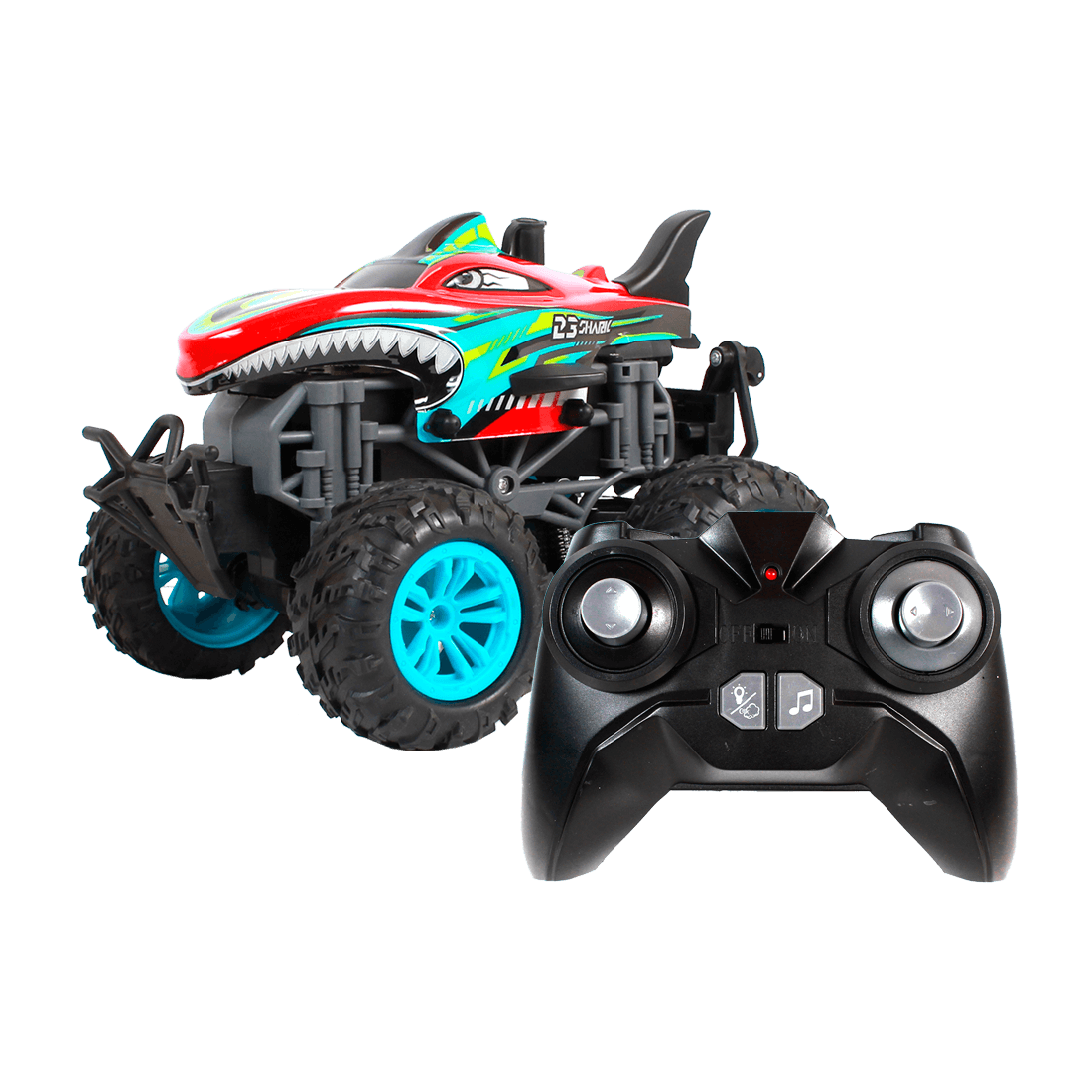 Carro Tiburón 23 Shark a Control Remoto Azul - Kiddoh