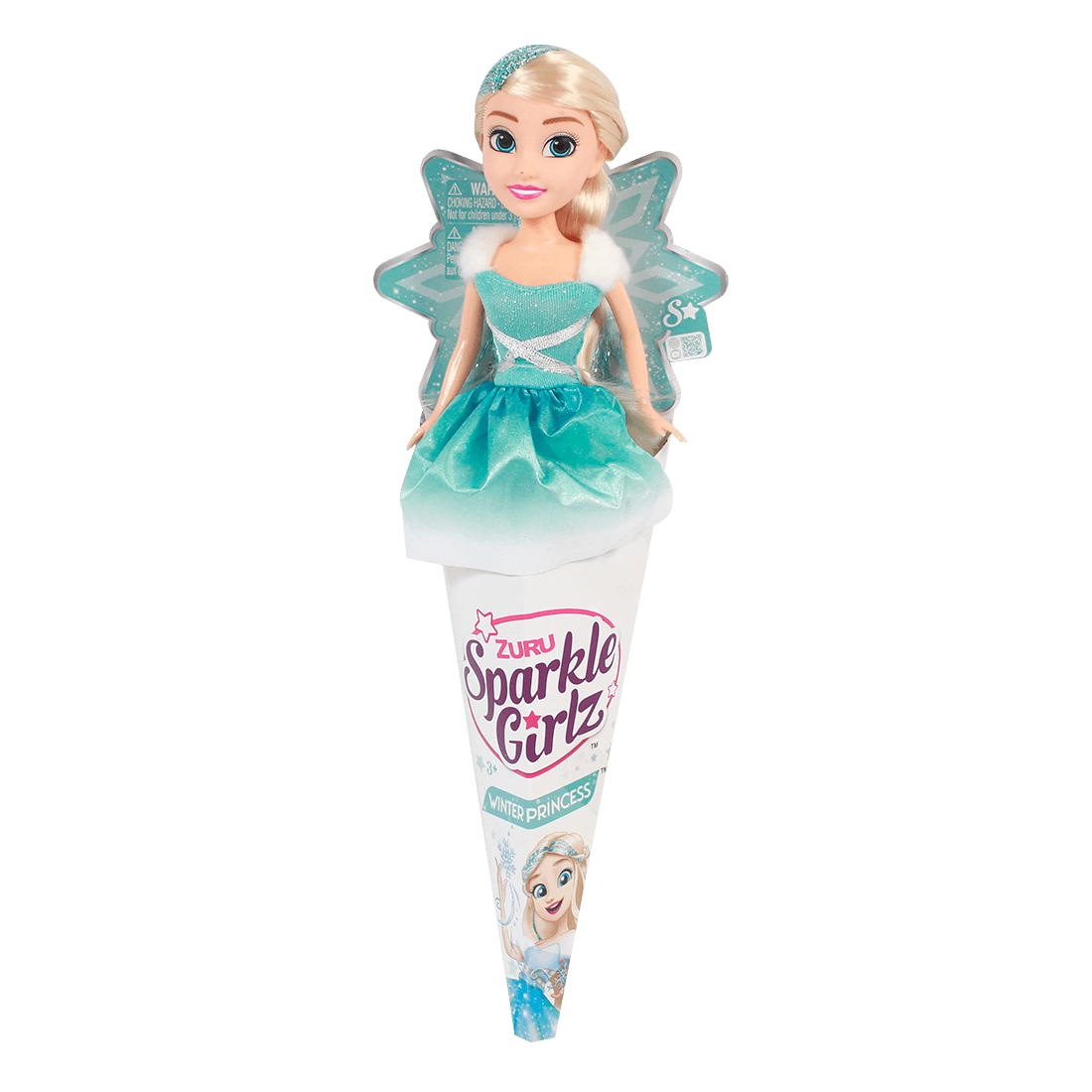 Muñeca Princesa de Invierno Cabello Azul - Sparkle Girlz
