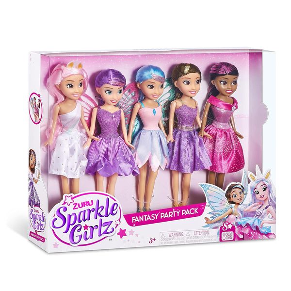 Set 5 Muñecas Fantasy Party - Sparkle Girlz