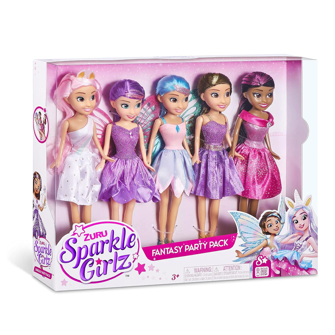 Set 5 Muñecas Fantasy Party - Sparkle Girlz