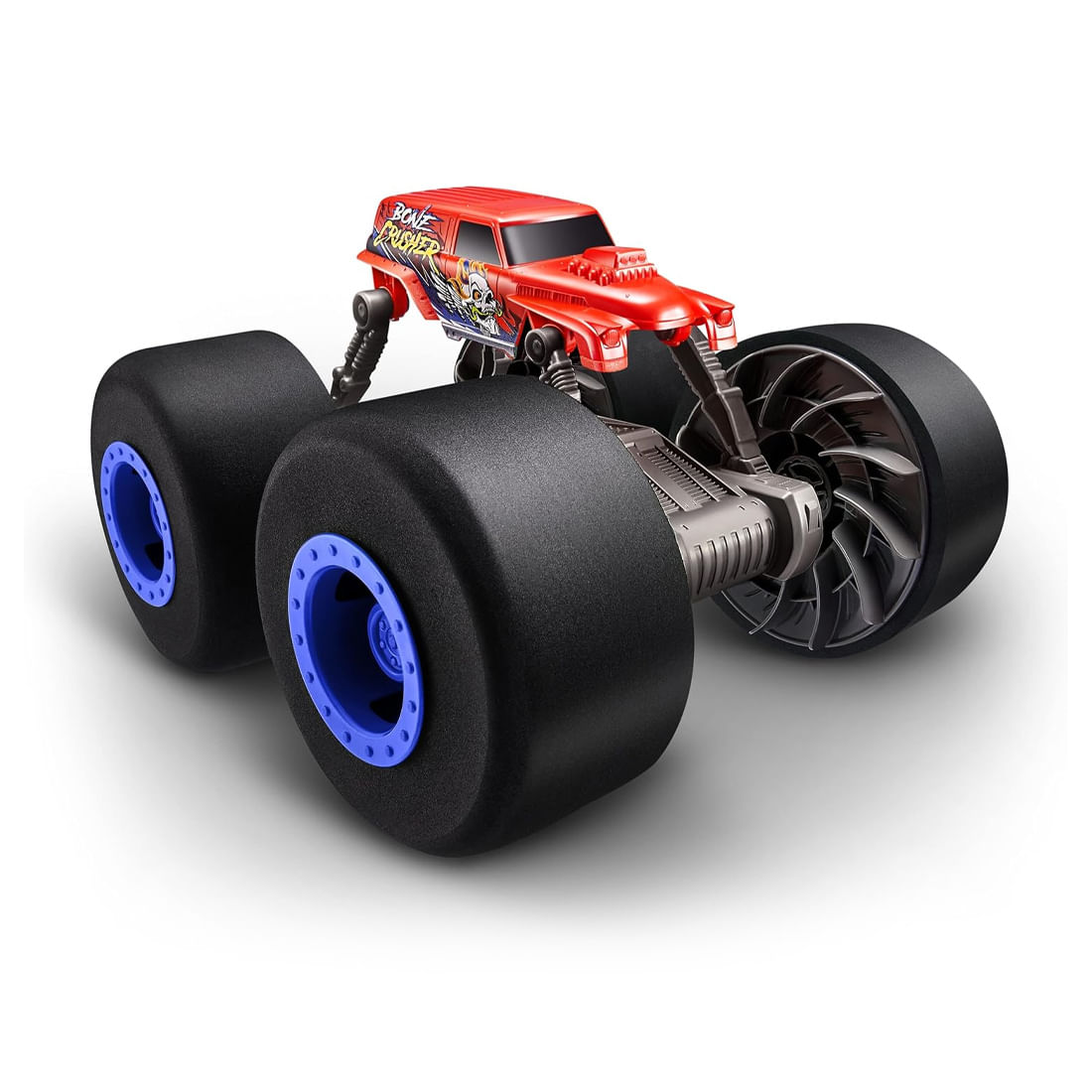 Carro Todo Terreno Over Drive Monster Trucks Rojo - Metal Machines