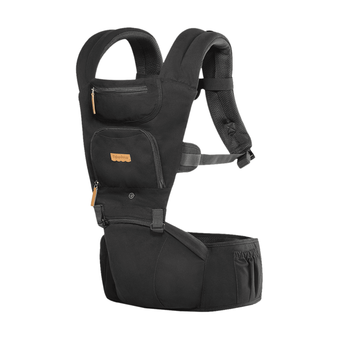 Cargador Canguro Bebé Hipseat Negro - Fisher Price