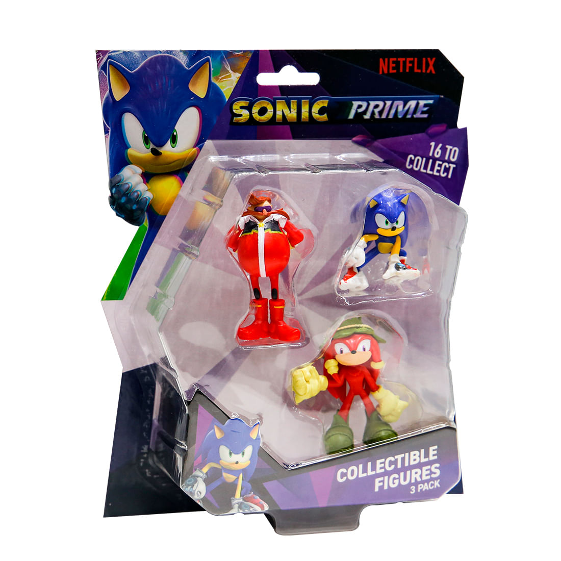 Set Figuras Blister Sonic, Dr. Eggman y Knuckles - Sonic
