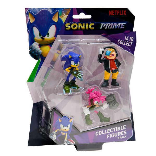 Set Figuras Blister Sonic, Dr. Don't y Amy - Sonic