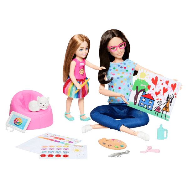 Set Muñeca Profesiones Terapia de Arte - Barbie