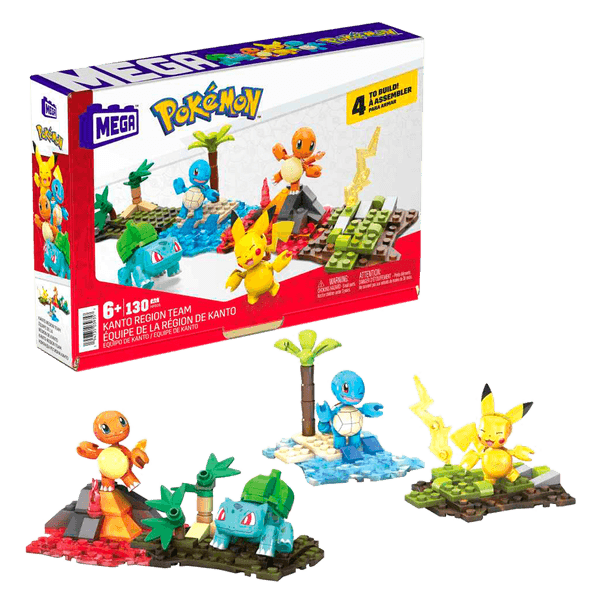 Juguete de Construcción Pokémon Equipo de Kanto - Mega
