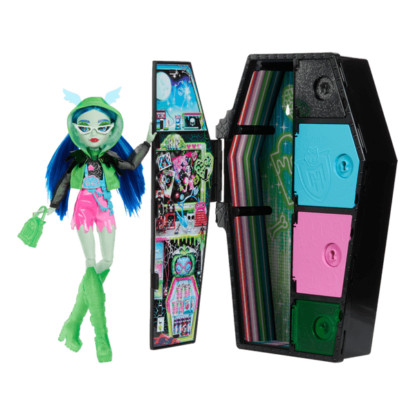 Muñeca Skulltimates Secrets Sustos Neón Ghoulia - Monster High
