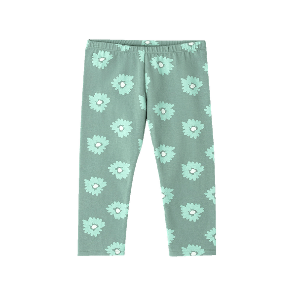 Leggins Flores Verde Niñas - Baby Fresh