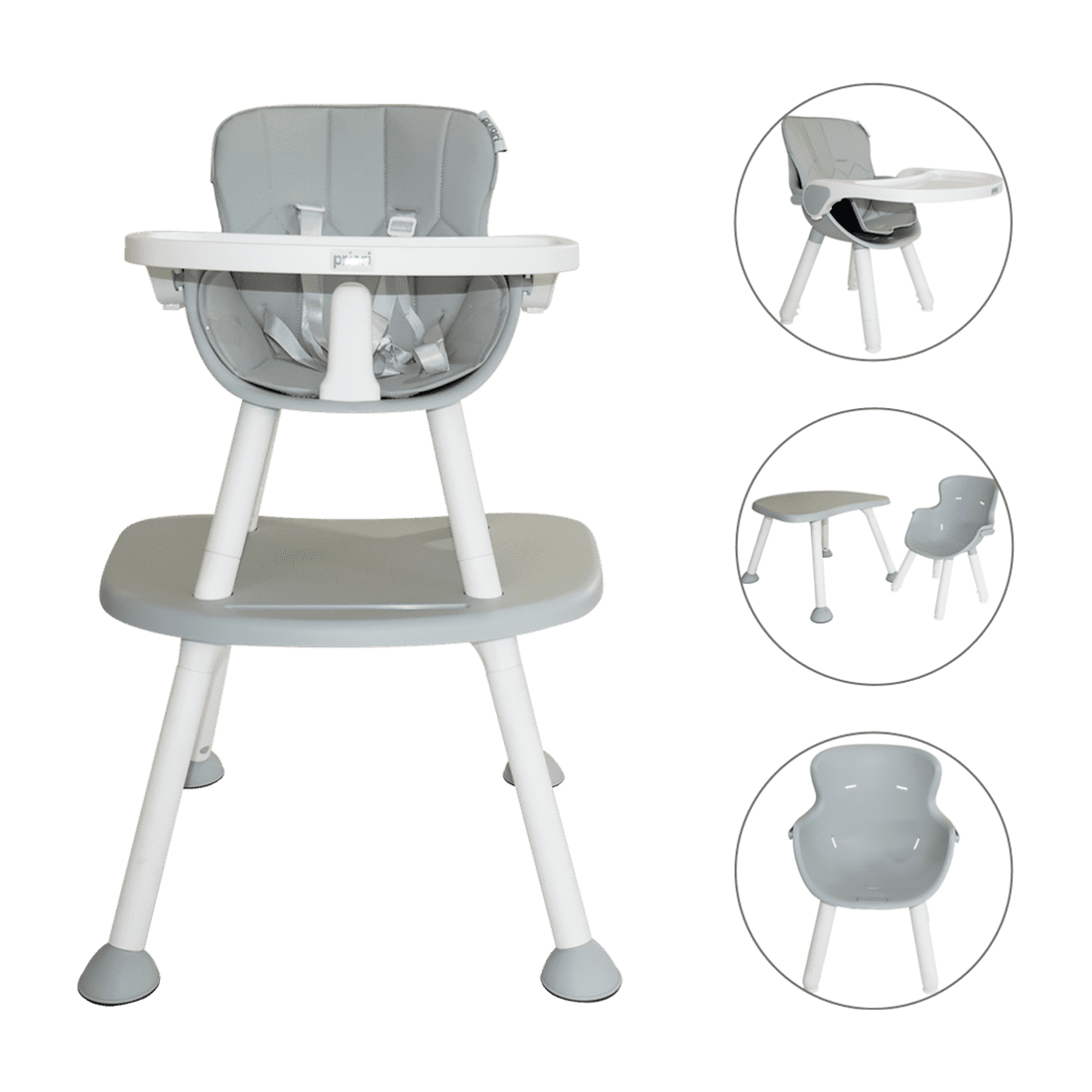Silla Comedor para Bebé Tango Escritorio Gris - Priori