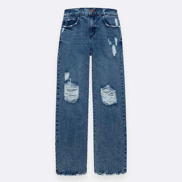 Denim silueta boyfriend para niña