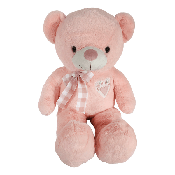 Peluche Osito Corazón Rosa 50cm - Kisses