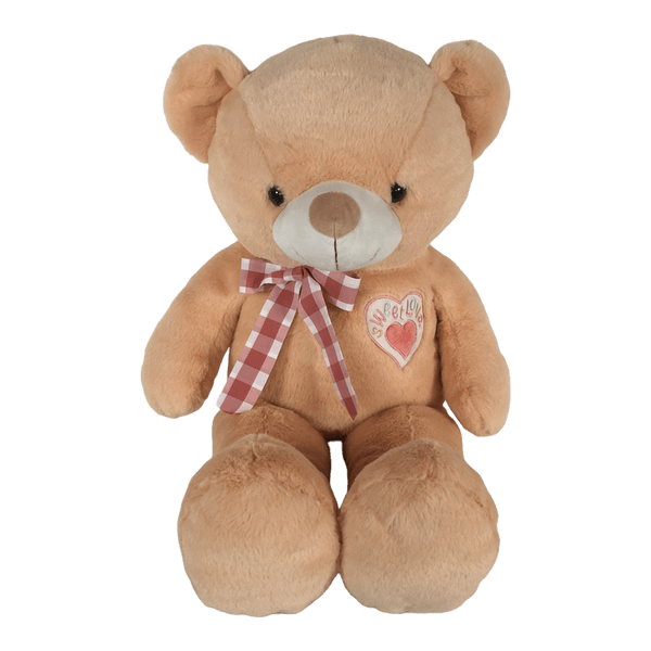 Peluche Osito Corazón Café 50cm - Kisses