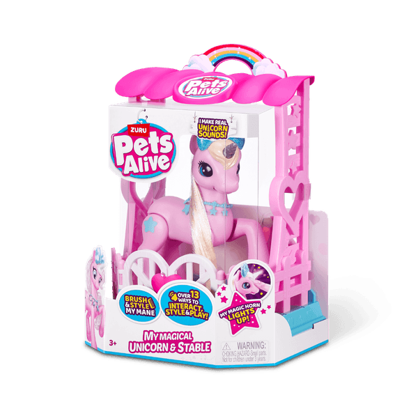 Unicornio Robotico Magico con Luces Y Sonido S2 - Rosado - Pets Alive