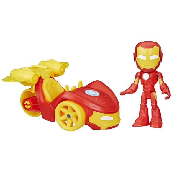 Set Figura Bólido Iron Man - Spidey and His Amazing Friends