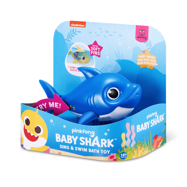 Tiburon Robot Baby Shark - Azul - Robo Alive