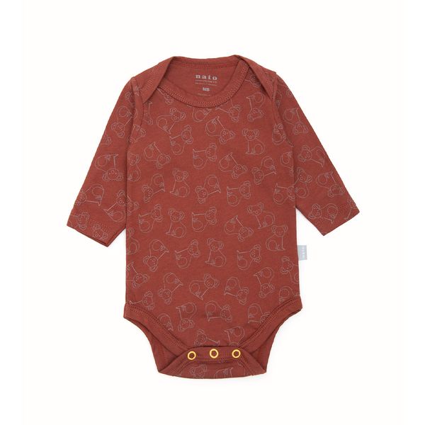 Body Manga Larga Koalas Café Bebés Unisex - Nato
