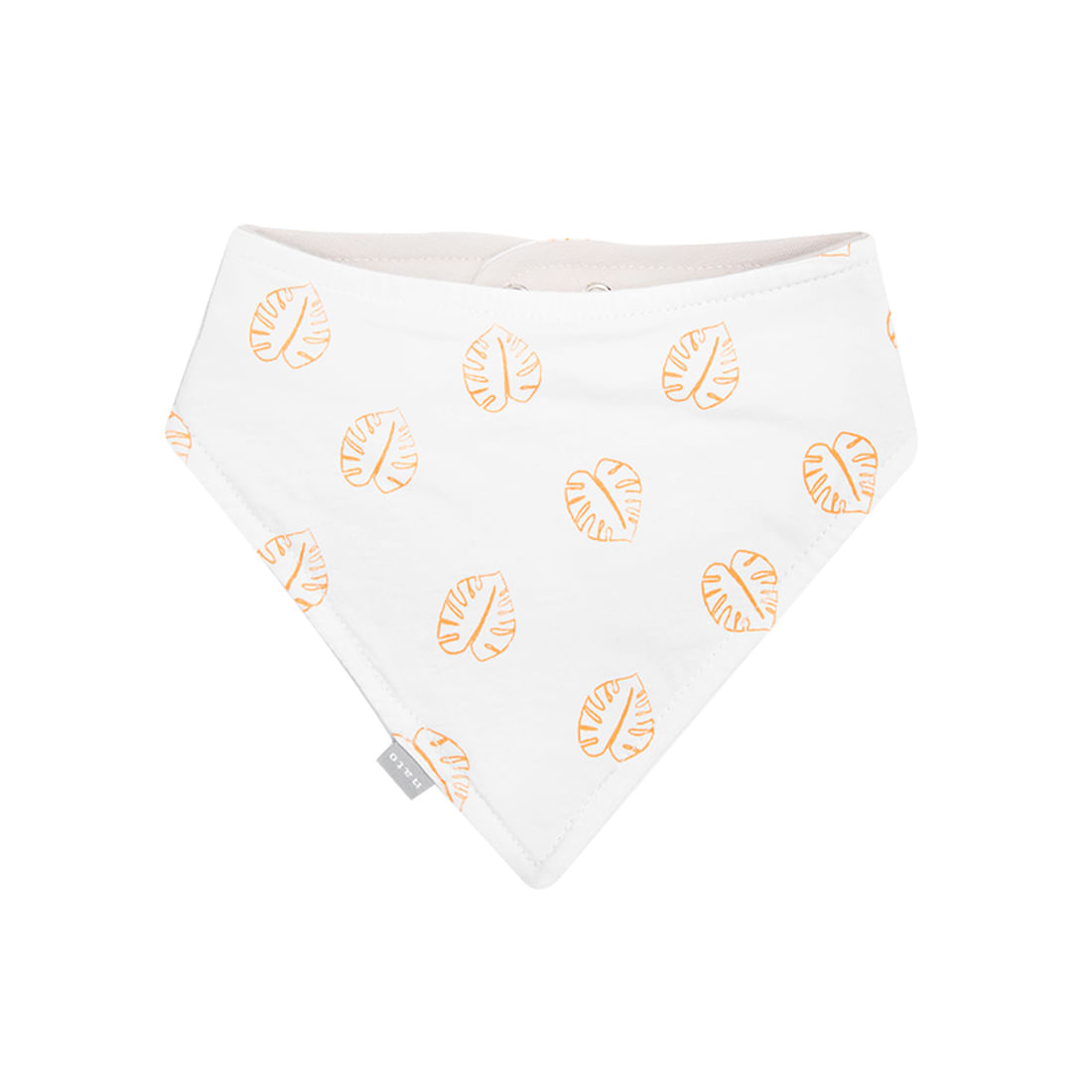 Babero Doble Faz Hojas Naranjas Bebés Unisex - Nato