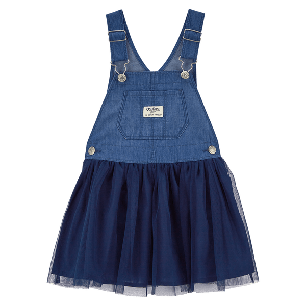 Overol Denim Azul Niñas - Oshkosh