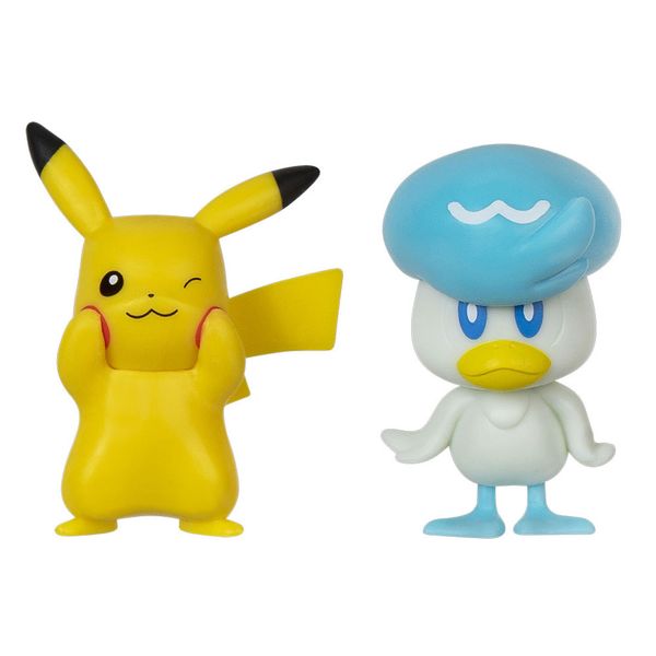 Set 2 Figuras de Batalla Pikachu y Quaxly - Pokemon