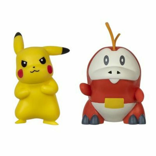 Set 2 Figuras de Batalla Pikachu y Fuecoco - Pokemon
