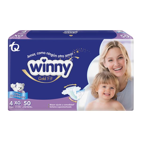 Pañal Ultra Absorbente Gold x 60 Etapa 3 - Winny