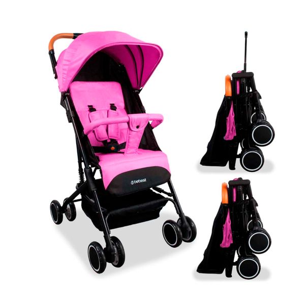 Coche Compacto para Bebé Tipo Maleta Bit Rosado - Bebesit