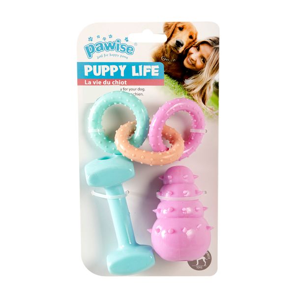 Set 3 Juguetes para Perros Surtidos - Pawise