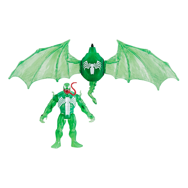Figura Spiderman Epic Hero Series Idroataque Aéreo Simbionte Verde - Marvel