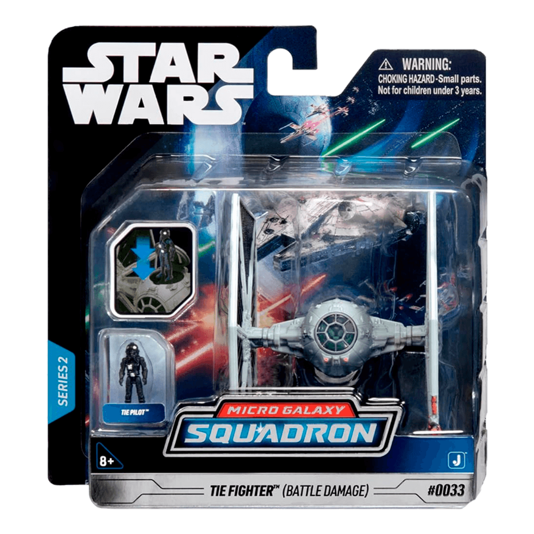 Set Micro Galaxy Tie Fighter(Battle Damage) - Star Wars
