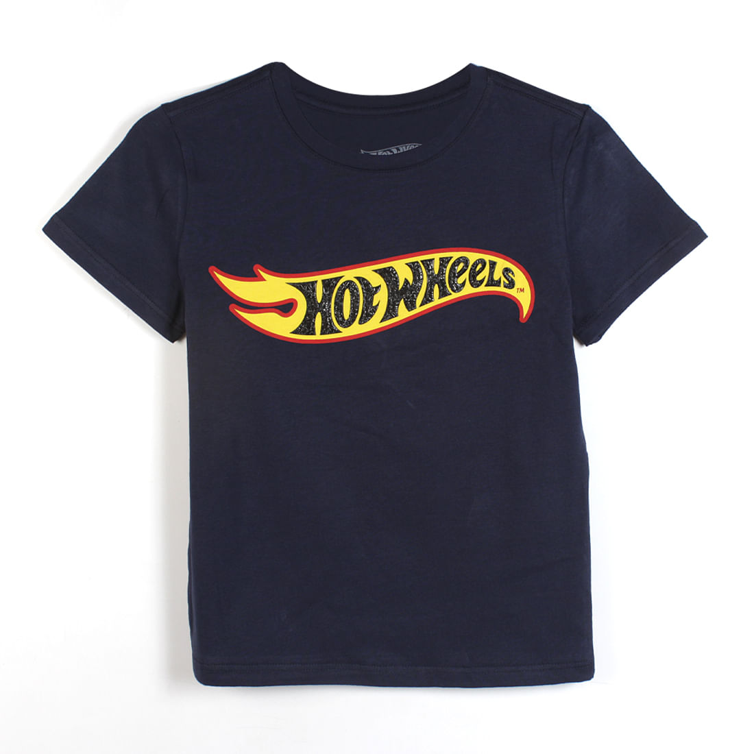 Camiseta Manga Corta Azul Estampado Niños - Hot Wheels