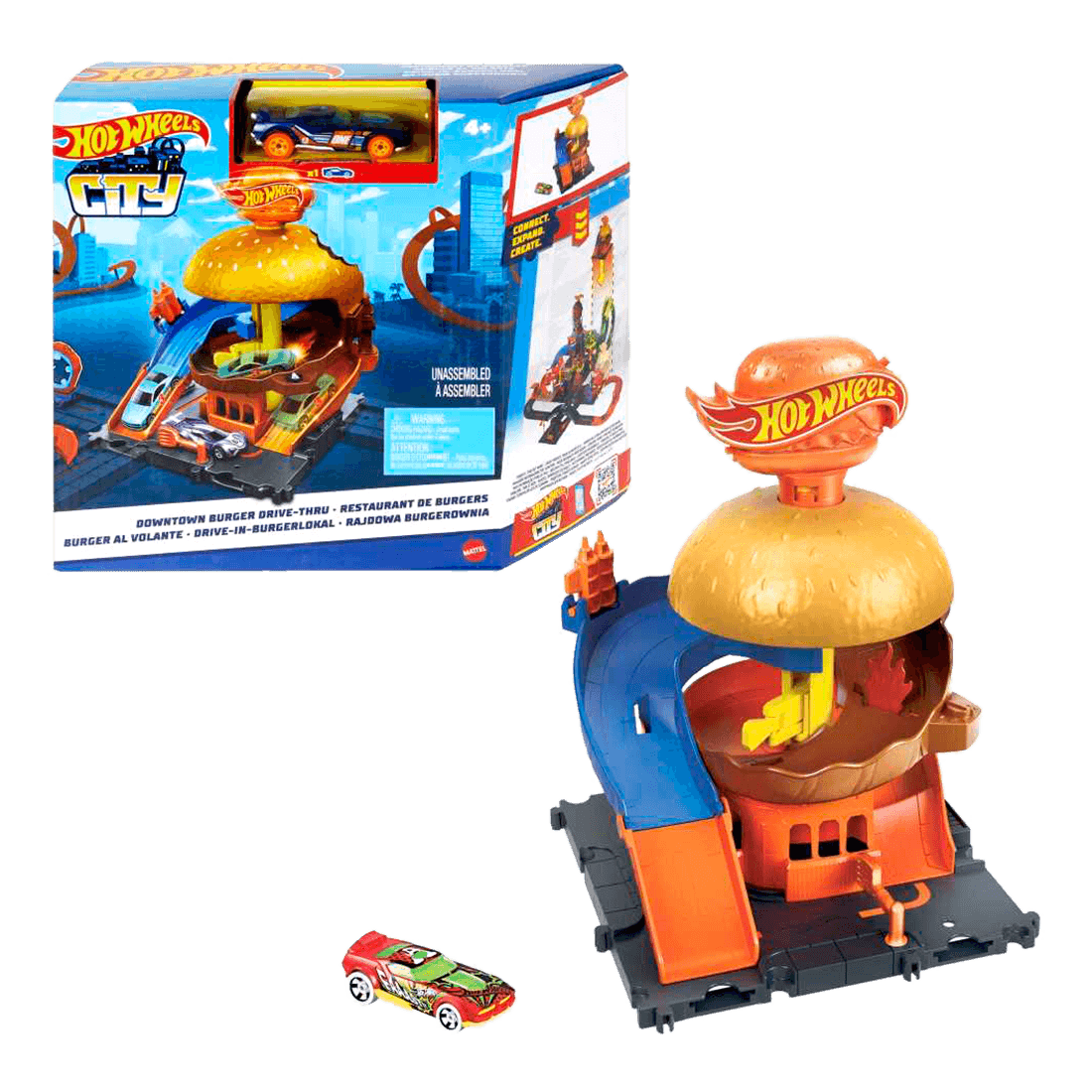 Set City: Tienda de Hamburguesas - Hot Wheels