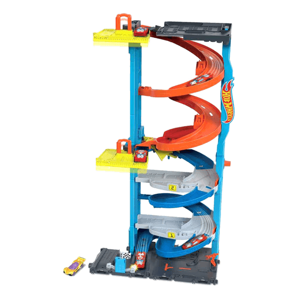 Pista de Juguete Torre de Carreras Doble Altura - Hot Wheels