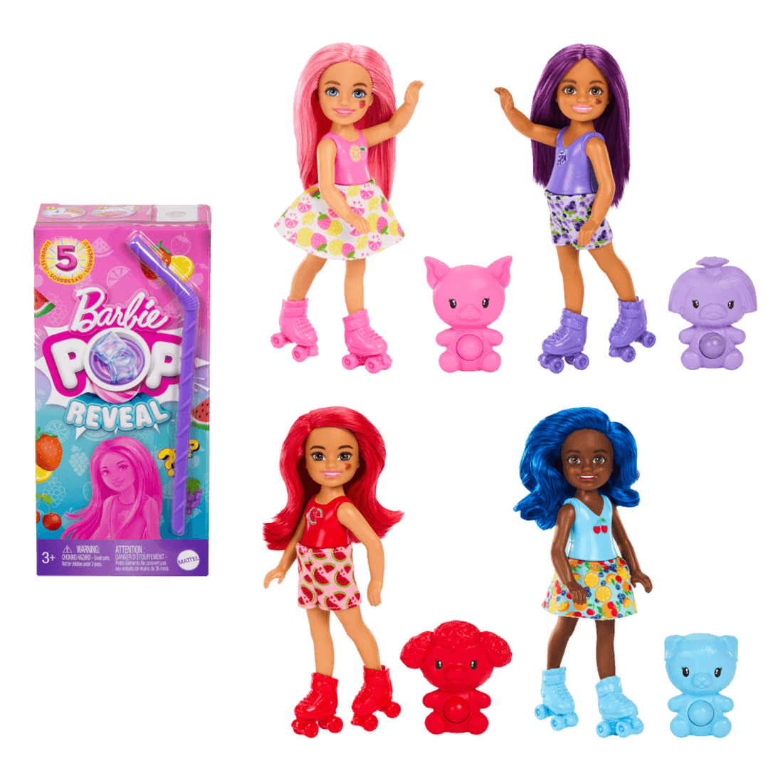 Barbie Pop Reveal Muñeca Serie de Frutas Chelsea
