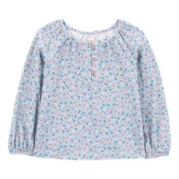 Blusa-Manga-Larga-Flores-Azul-Bebes-Niñas---Carter-s-12M