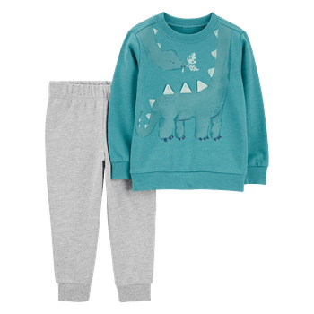 Set-Buzo-Aguamarina-y-Pantalon-Gris-Bebes-Niños---Carter-s-12M