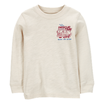Camiseta-Manga-Larga-Estampada-Beige-Bebes-Niños---Carter-s-12M