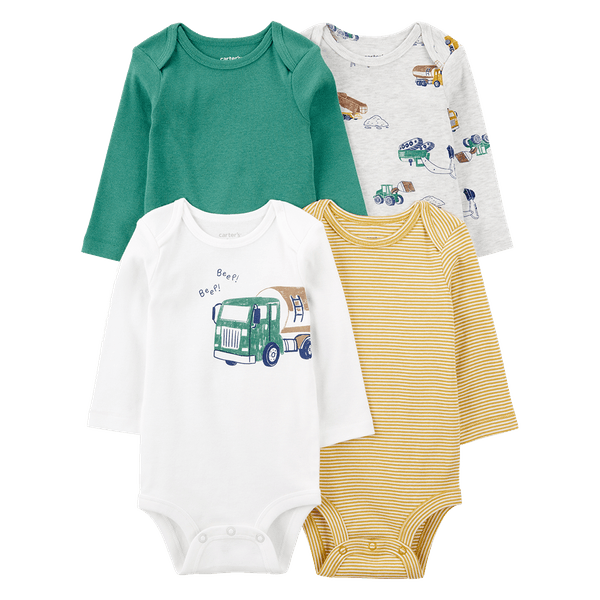 Set-4-Bodies-Manga-Larga-Surtidos-Bebes-Niños---Carter-s-9M