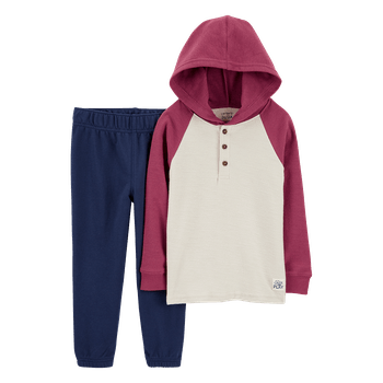 Set-Buzo-con-Capota-y-Pantalon-Azul-Oscuro-Niños---Carter-s-3T