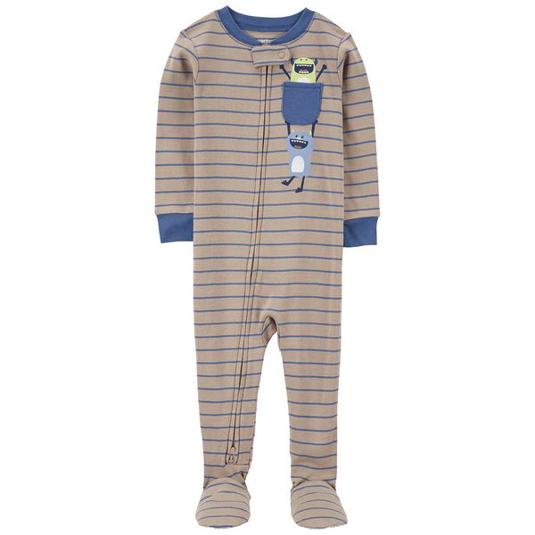 Pijama-Enteriza-Rayas-Cafe-Bebes-Niños-Carter-s-18M
