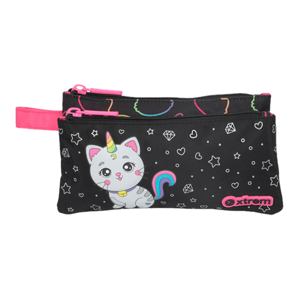 Cartuchera-Trinity-5XT-Negro-Cat-Xtrem